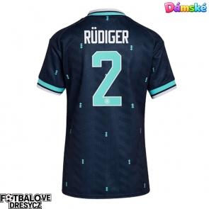 Německo Antonio Rudiger #2 Dámské Venkovní Dres MS 2026 Krátký Rukáv